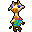 pixel friends | Grace Tiny pixel sprite of Grace, an Animal Crossing villager. He's a queer-coded giraffe with a feminine presentation.