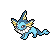 Vaporeon, a four-legged, cat-like Pokemon with fins on its head and around its neck, and a mermaid's tail.